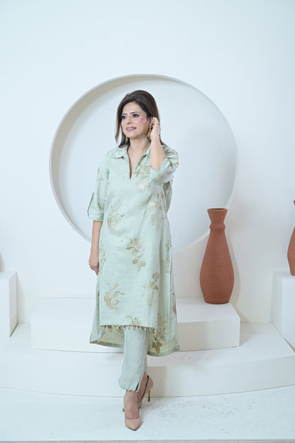 Mint Aura Co-ord Set