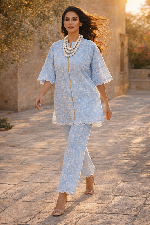 Sky Lace Co-ord Set